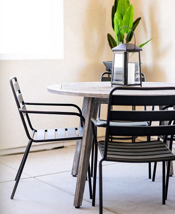 Table and chair of patio